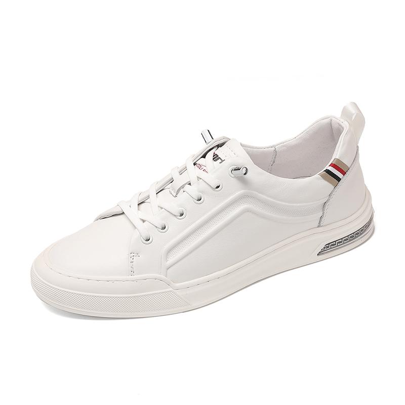 Fashion Genuine Leather Mens Casual Shoes New Trend Original Vulcanize Shoes Luxury Brand Male Sneakers Comfortable Skateboard Footwear