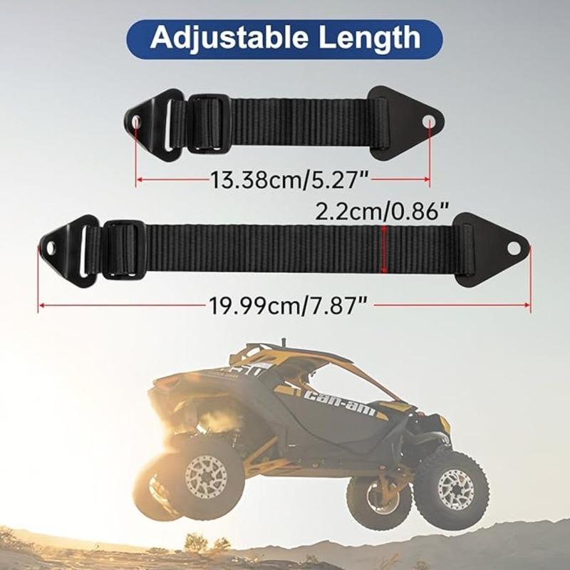 2PCS Black Limit Straps Fixed/Adjustable length Accessories UTV X3 Door Limiter Straps For Can-Am Maverick X3 2017-2023