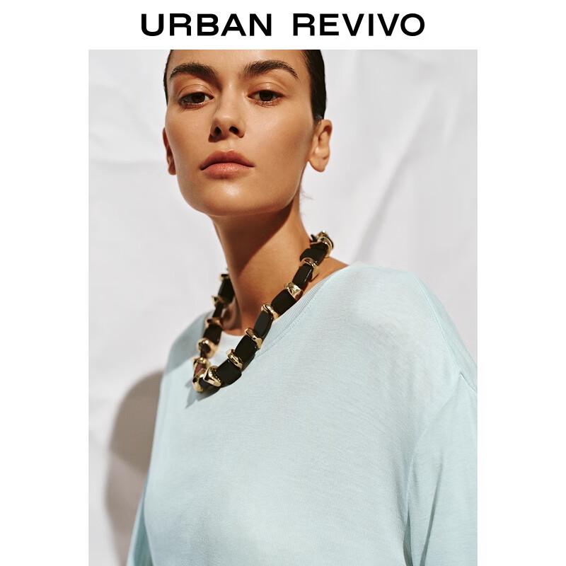 UR 2025 Autumn Women's Loose Long-Sleeve Round Neck T-Shirt