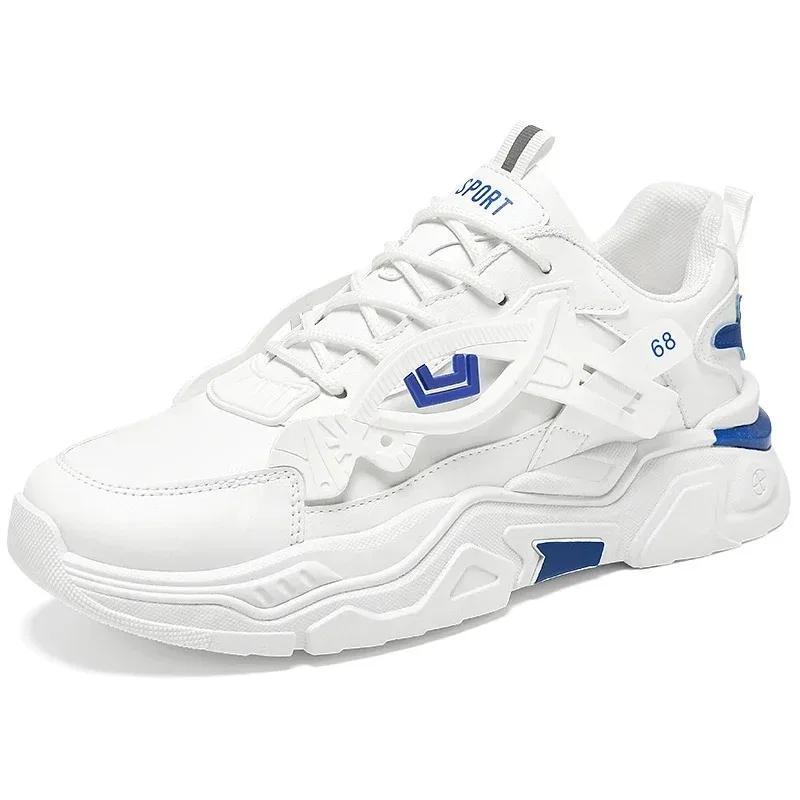 Student height increasing shoes four season new thick sole men's casual sports shoes soft sole comfortable outdoor running shoes