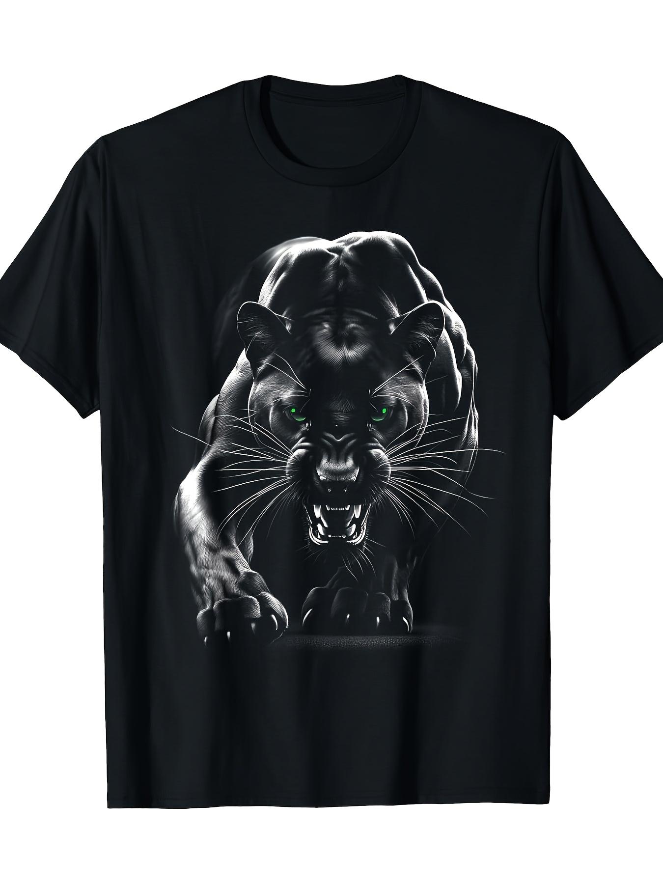 Long Sleeve T-Shirt y2k Majestic Panther Eyes T Green 3XL