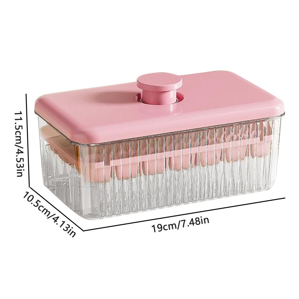 Ice C Ube Tray with Lid and Bin Square 56-cube Easy Release I Ce Cube Molds Kitchen Accessories Bar DIY Iced Drink Maker Tool