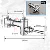Heavy Duty Brass Toilet Flush Valve Wear-Resistant Manual Press Valve for Squat Toilet Versatile Application in School Hotel