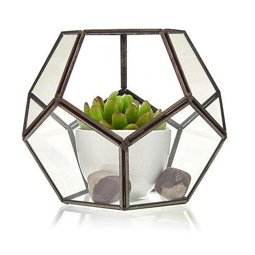 Glass Terrarium, Large Octagon