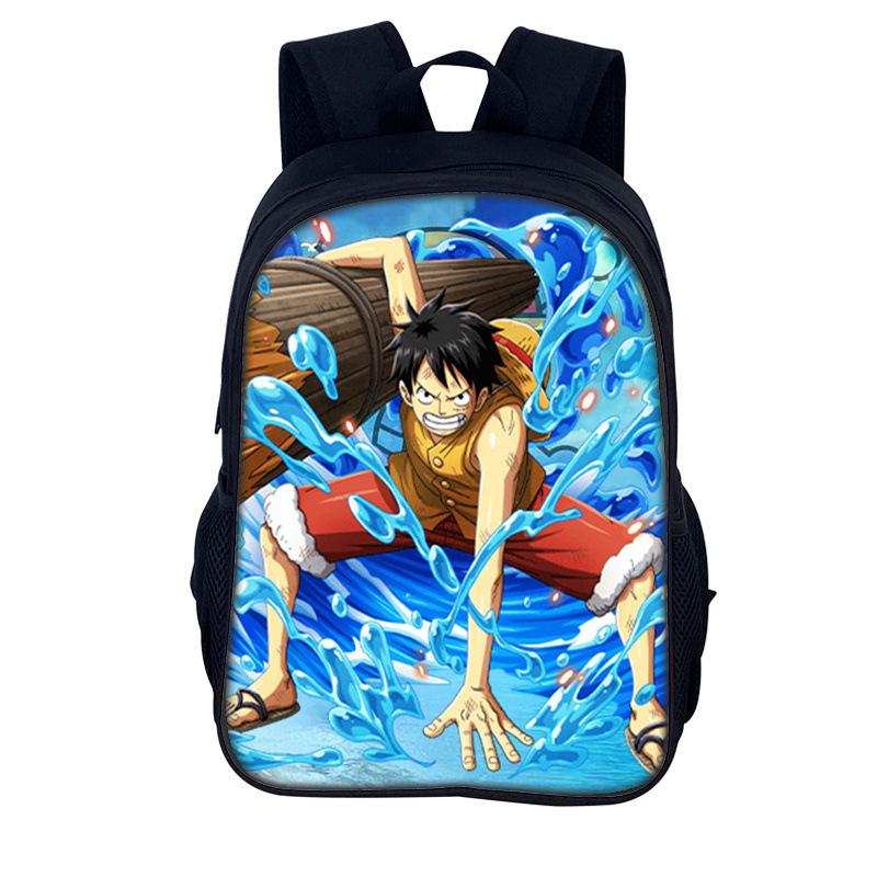 One Piece Monkey D. Luffy School Backpack for Child Light Weight Child Knapsack Fashion Rucksack Best Gift