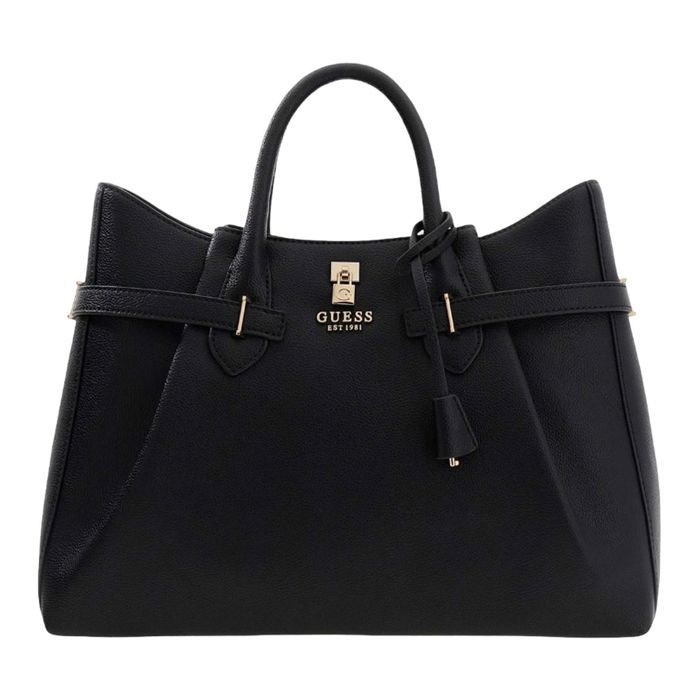 GUESS Sac à main noir pour femme - Yesba Girlfriend Satchel Bag 333130
