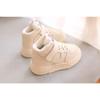Fashion Retro High-top Children's Sports Shoes Thin Velvet Winter Casual Soft-soled Toddler Shoes Little White Shoes
