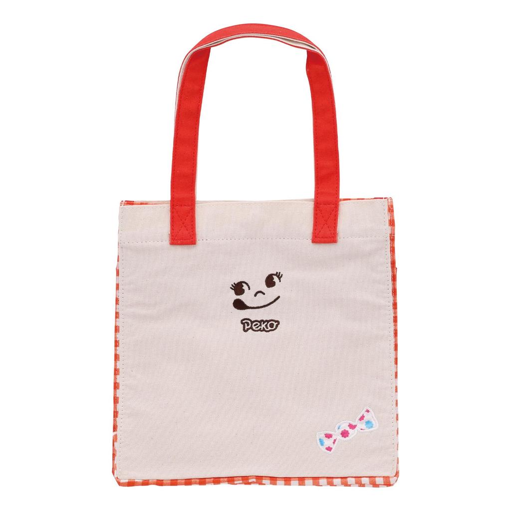 Marushin Mini Tote Bag, Peko & Poco, Peko and Milky, Appliqué Embroidery, 2965012800