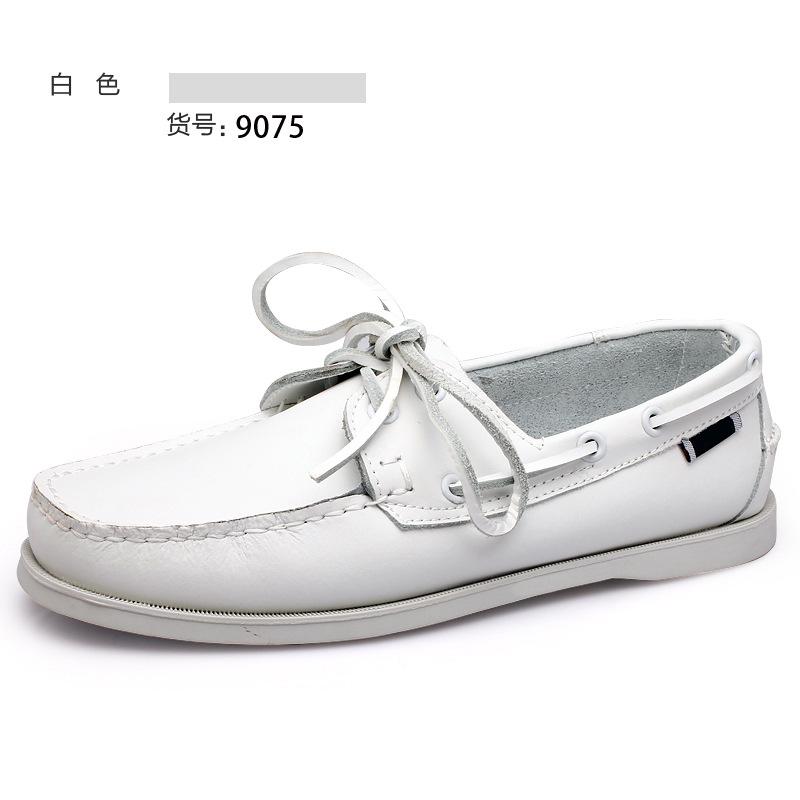Leather Shoes Men's British Style Men's Business Leather Sailing Shoes Leather Shoes Inner Seam Craftsmanship Trend Casual Leather Shoes