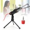 Computer Wired Microphone Condenser Microphone with Desktop Tripod for Online MeetingBlack