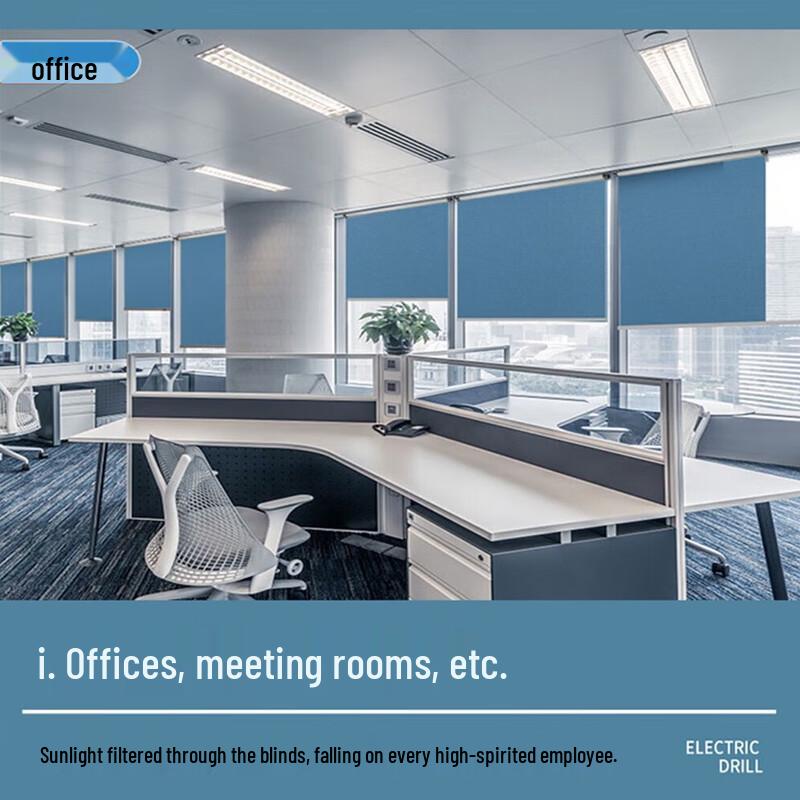 Desert Spring No-Drill Blackout Roller Blind