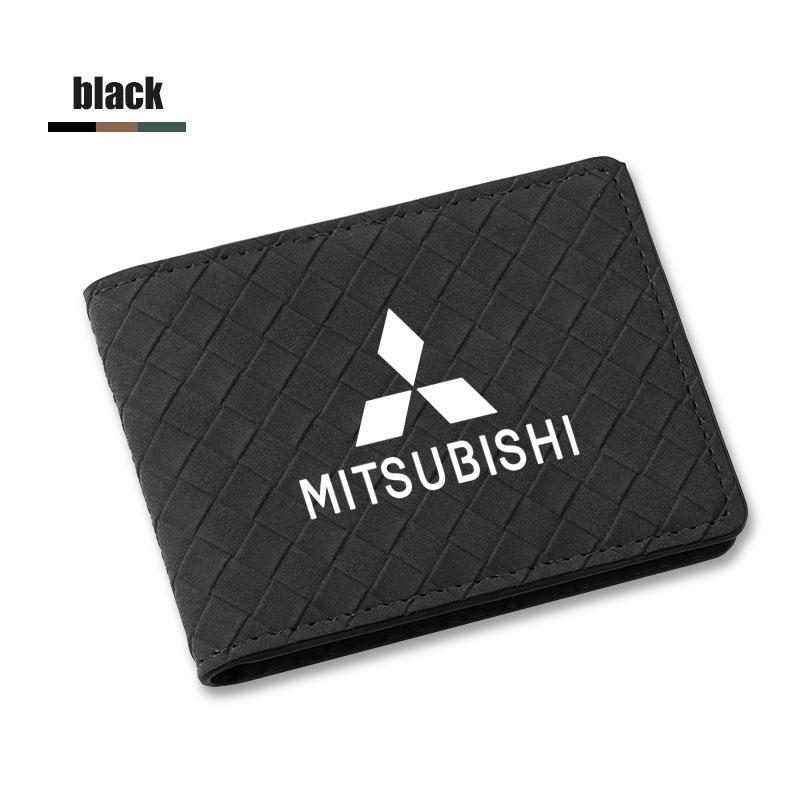 

Car Driver License Cover Leather Auto Driving Documents Case Credit Card Holder For Mitsubishi Eclipse Outlander ASX Colt