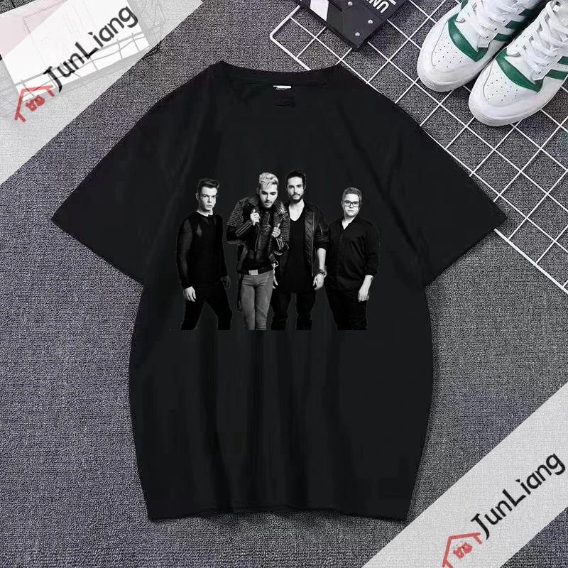 Italian Rock Band Tshirts for Women Maneskin Harajuku Streetwear Sportswear Man Kpop Goth Clothes Short Sleeved Tshirt Tops