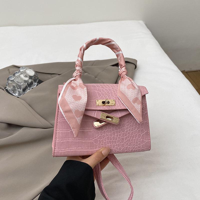 High texture niche women's bag new stone pattern versatile handbag women's premium shoulder messenger bag