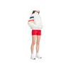 Adidas Originals Half-Zip Windbreaker With Color Block High Collar Loose Long Sleeve Jacket Women Outerwear White IS2320
