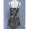 Kvinners Sommer Sexy Ryggløs Is Silk Print Pyjamas Slip Dress