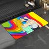 1pc Gay Lesbian LGBT Rainbow Love Bathroom Absorbent Mats Anti-Slip Mats Home Decor Supplies Carpets Home Kitchen Floor Mats