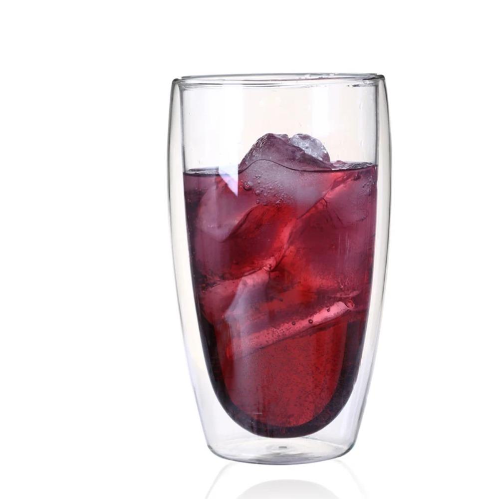 Heat-Resistant Double Wall Glass Cup Milk Whiskey Tea Beer Transparent Beer Espresso Coffee Cup Drinkware Cups Drinking Glasses