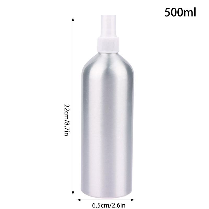 Frasco Vazio de Alumínio com Spray 30/50/100/120/150/250/500ml Frasco Cosmético Mini Frascos Atomizadores de Metal Tamanho Viagem Para Cosméticos