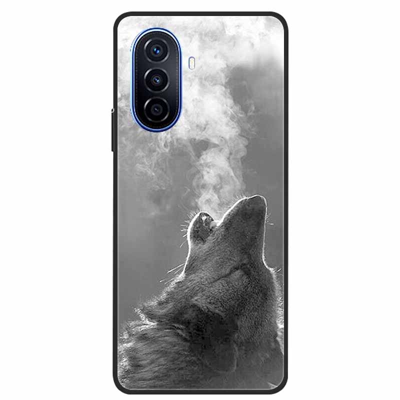 For Huawei Nova Y70 Plus Case Wolf Black Silicone Soft Phone Case For Huawei Nova Y70 Back Cover Case NovaY70 Y 70 Funda Coque