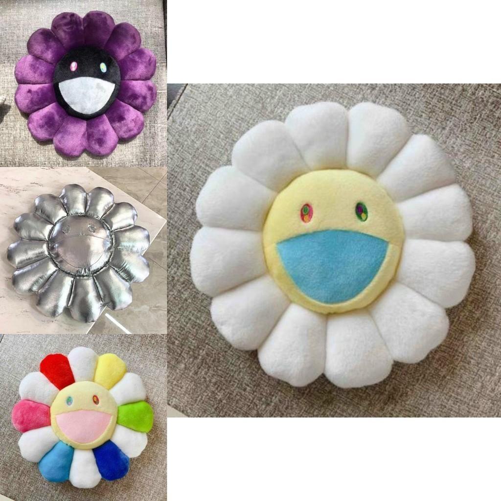 Bright And Colorful 40cm Takashi Murakami Rainbow Flower Pillow Plush For Kids