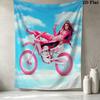 Lola Indigo Wall Tapestry Aesthetic Wall Hanging Printed Fabric Blanket Decorative Tapestries For Bedroom Living Room Home Decor