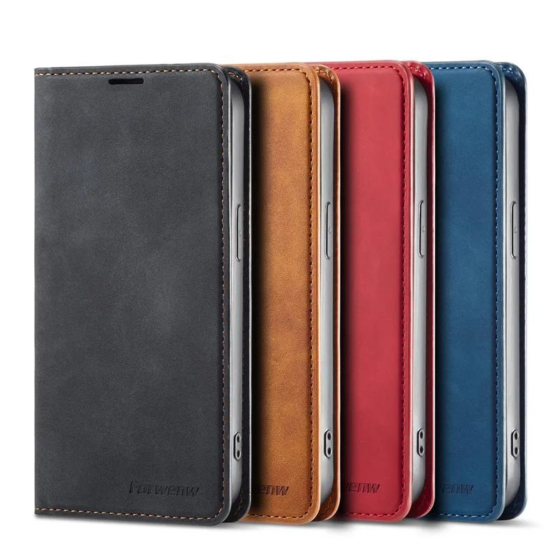 Leather Retro Wallet Flip Case For Xiaomi Poco M6 Pro 5G X6 PocoM6 C65 PocoX6 M6Pro 4G Phone Cover Magnetic Hasp Card slot 2024