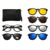 Metal Hinged Tr90 Frame Polarized Sunglasses Magnetic Suction With A Five-Clip Set Of Glasses Outdoor Sports
