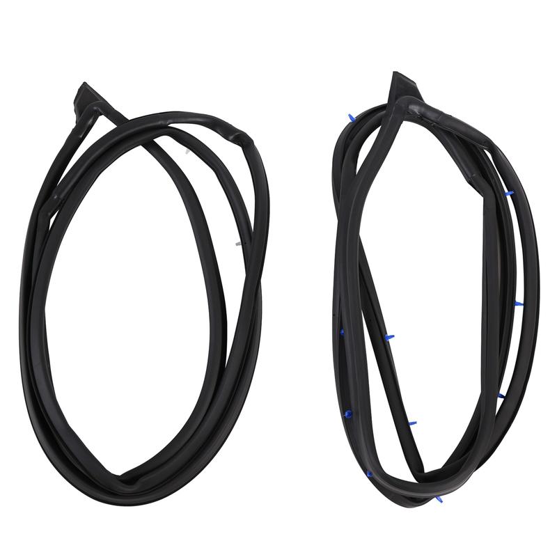 1Pair Front Door Weatherstrip Waterproof Adhesive Strip 72350-SNA-A01 72310-SNA-A01 for Honda Civic 2006-2010 NONE