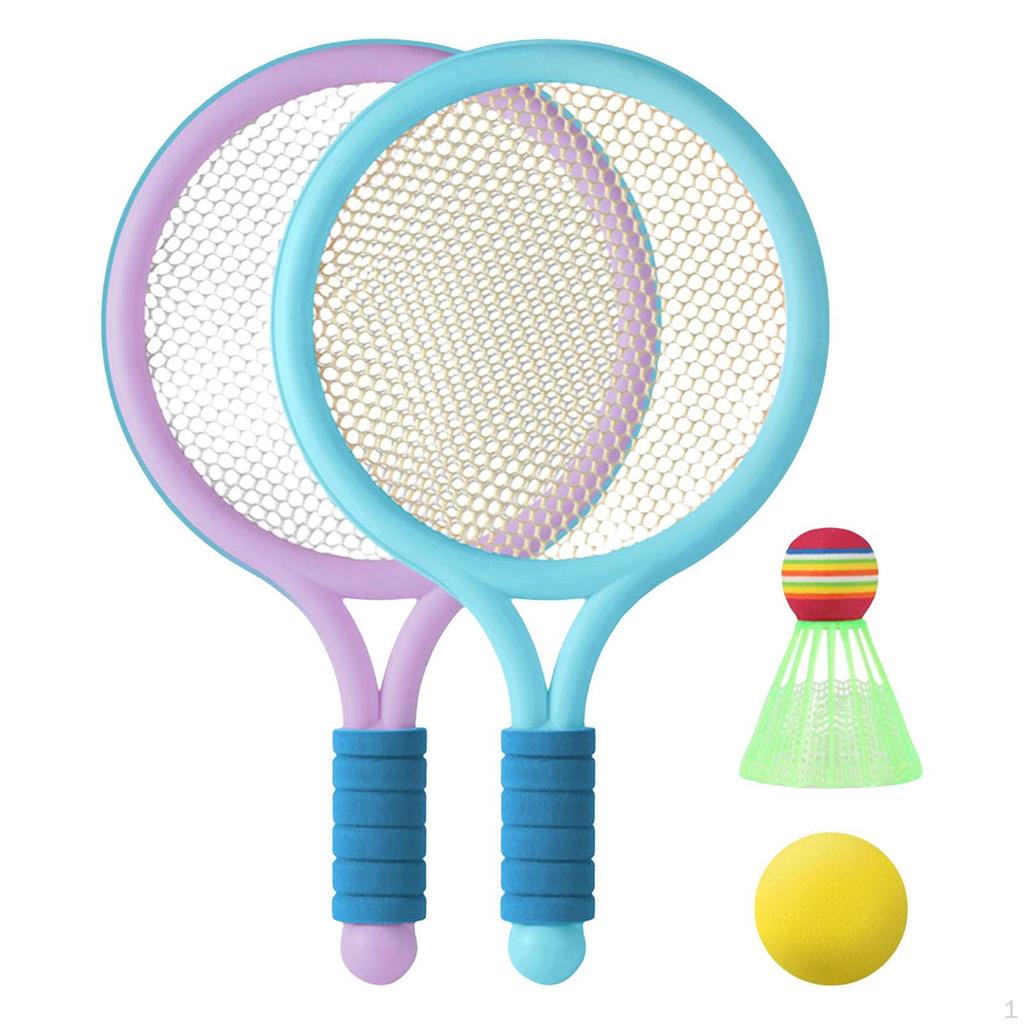 Tennis Rackets Set, Racquet with 1Pcs Balls, Badminton, for Children Outdoor and Indoor