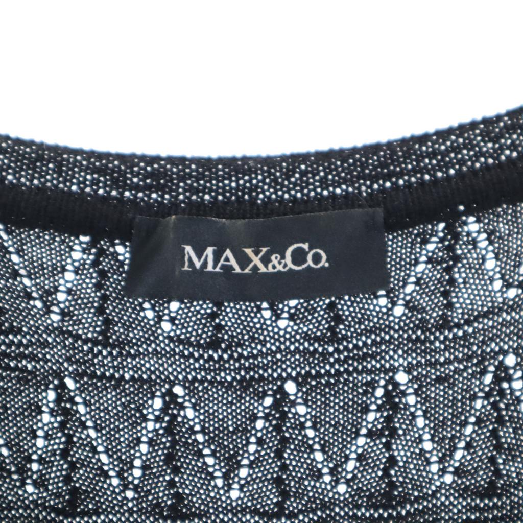 MAX&CO Long Sleeve Knit One Piece S Black Women Used