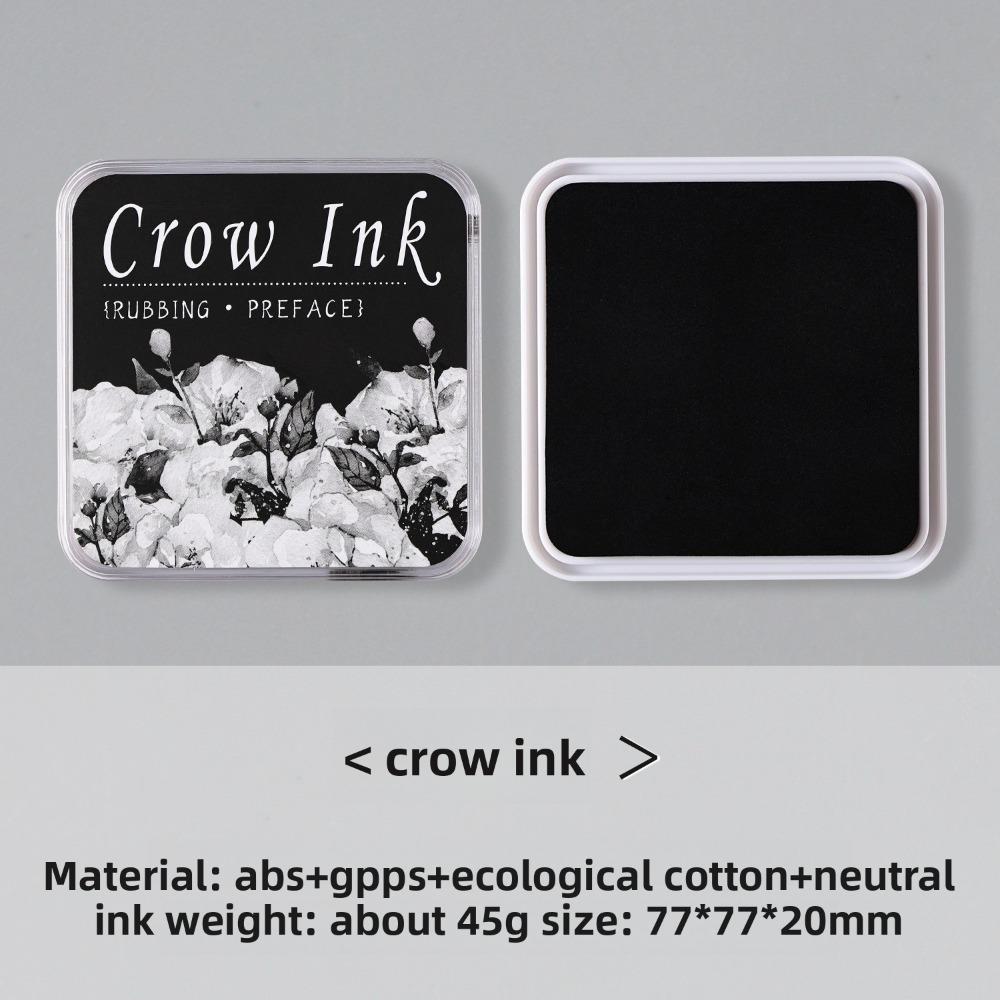 New Square Student Ink Pad Quickly Drying Neutral Ink Self Ink Stamp Multiple Colors Eco-cotton Stationery Inkpad for Students