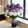 25 Pcs Artificial Rose Flower with Long Stem Real Touch Faux Silk Rose Bouquet for Wedding Party Table Centerpieces Festival Decoration