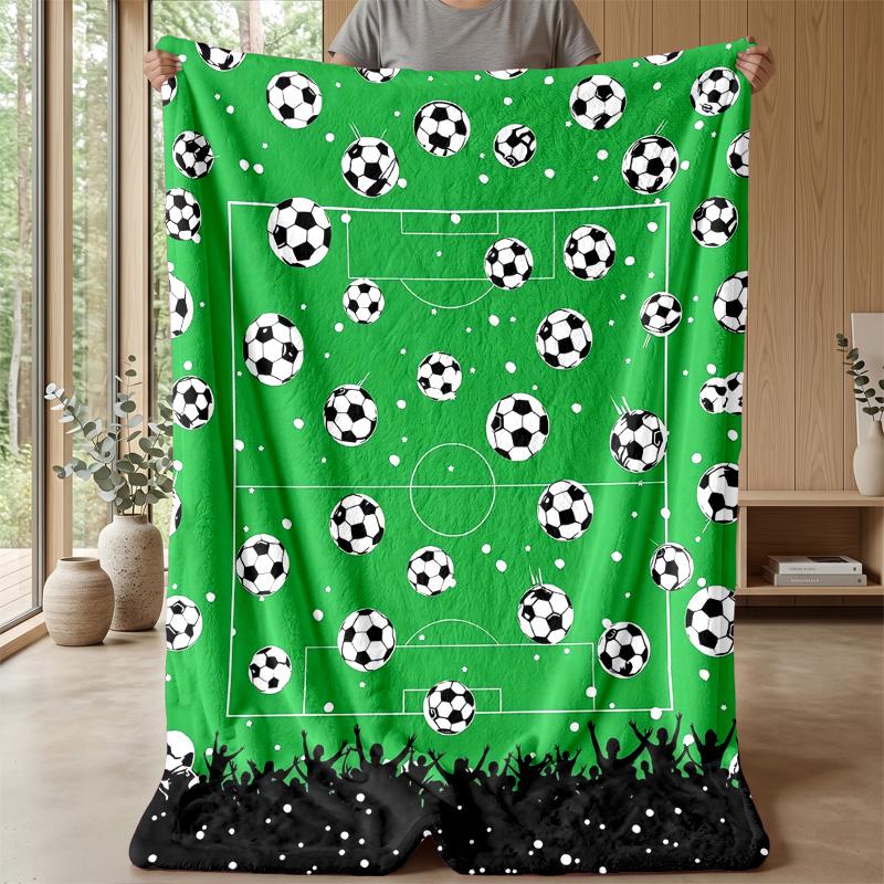 Football Color Explosion Theme blanket Lightweight Warm Flannel Blanket Decorative Throw Blanket for Home Decoration