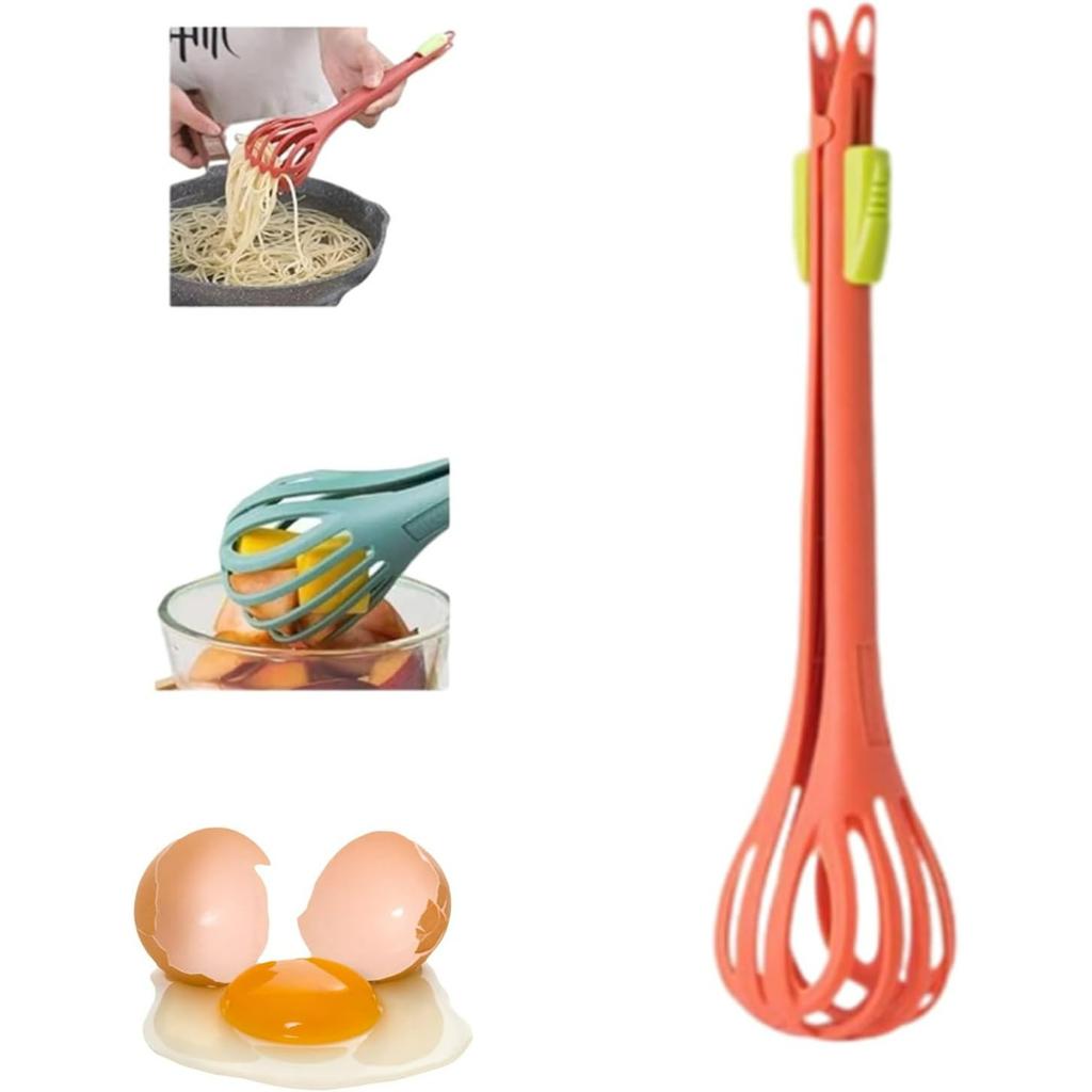 Multifunctional Egg Beater, 2 in 1 Food Clip & Egg Whisk, Multifunctional Kitchen Tool, Egg Beater, Whisker Tool, Egg Tool, Kitchen Whisk, For Cooking