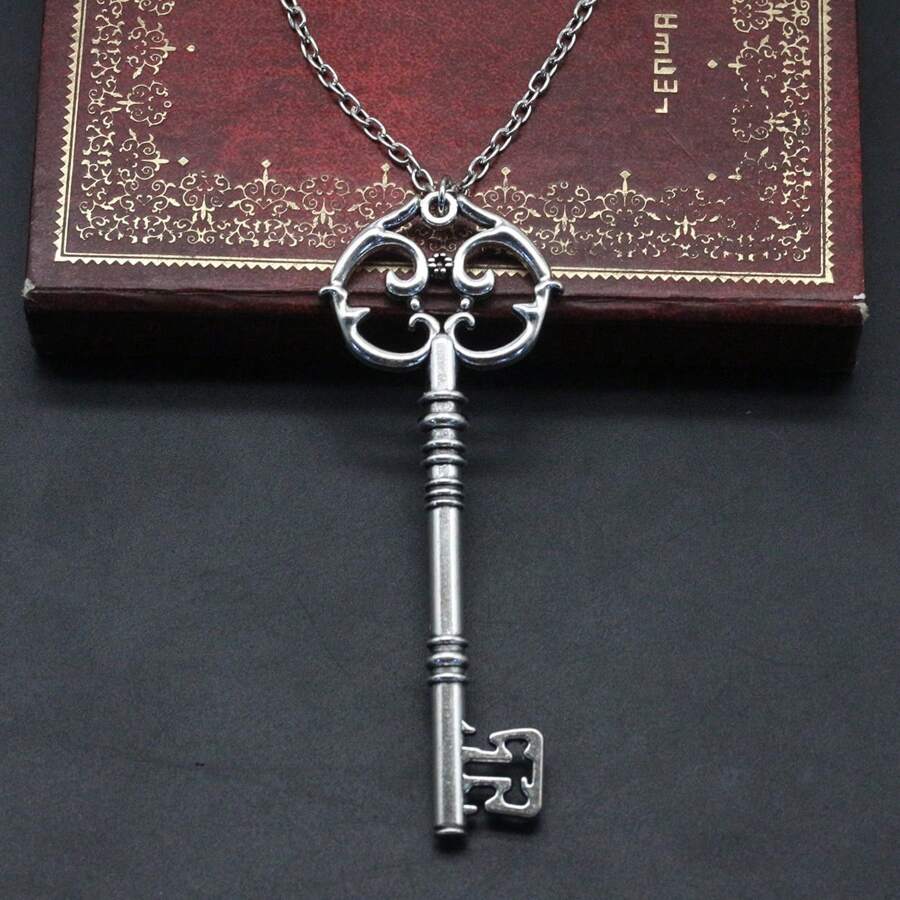 Colier cu pandantiv cheie în stil minimalist, la modă și minimalist, accesorii bijuterii pentru purtare zilnică