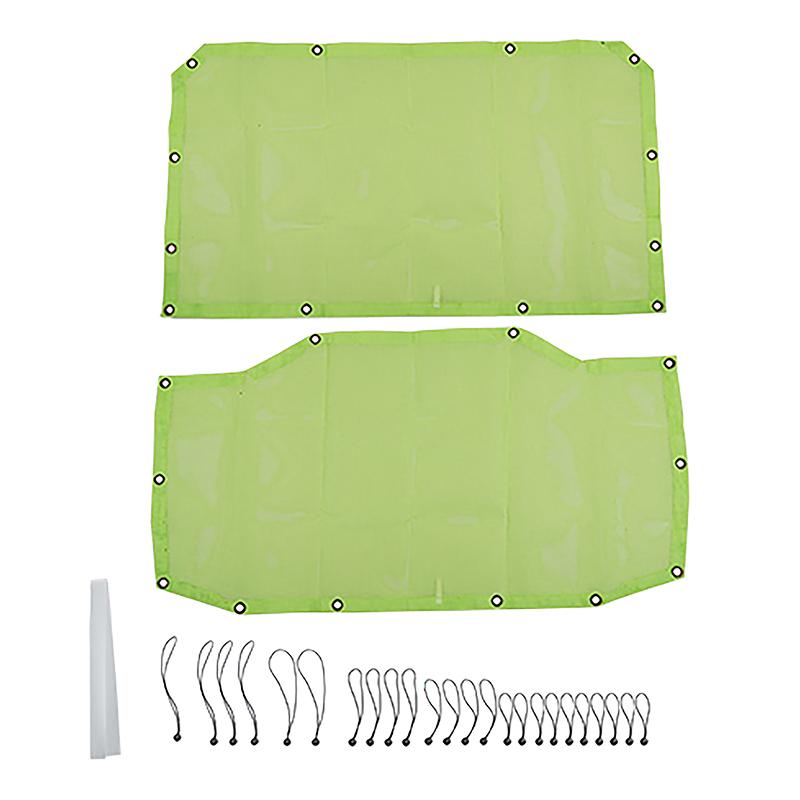 Car Roof Sunshade Sun Protection Thermal Insulation PVC Mesh Exterior Accessories Fit for Jeep Wrangler JL 2018 Up 4 Door
