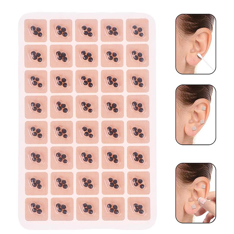 600Pcs Ear Care Ear Acupuncture Massage Therapy Needle Patch Seeds Sticker Auricular Auriculotherapy Vaccaria