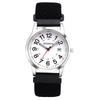 Men's Waterproof Analog Watch Large Dial Date Calendar Stretchable Braided Band Adjustable Length