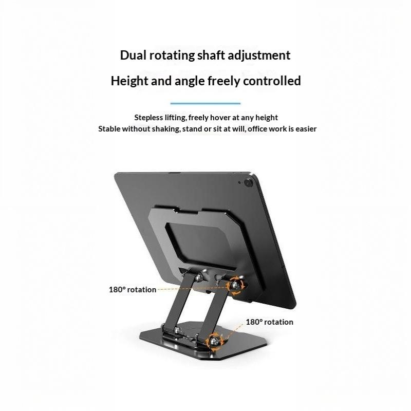 360° Rotatable Tablet Stand Adjustable Foldable Desktop Stand Holder Compatible For 4.7-12 Inch Pro/Air/Min Laptop Tablet