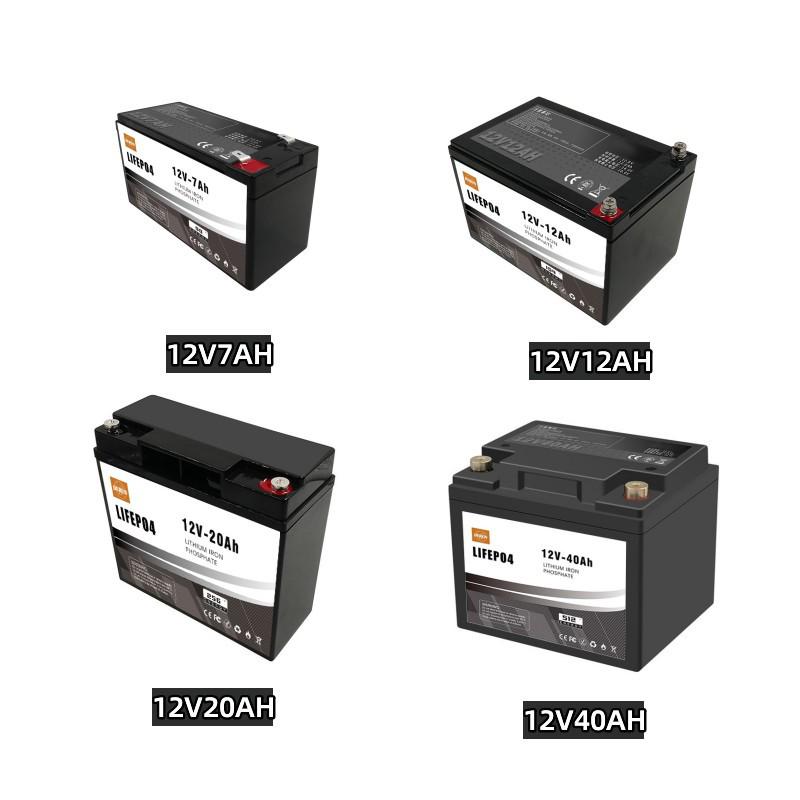 12V Lithium Iron Phosphate Battery Pack - 6Ah/12Ah/15Ah - 24V Solar Energy Storage