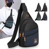 Men's Trendy Water-Repellent Chest Bag - Multifunctional Oxford Cloth Sports Crossbody