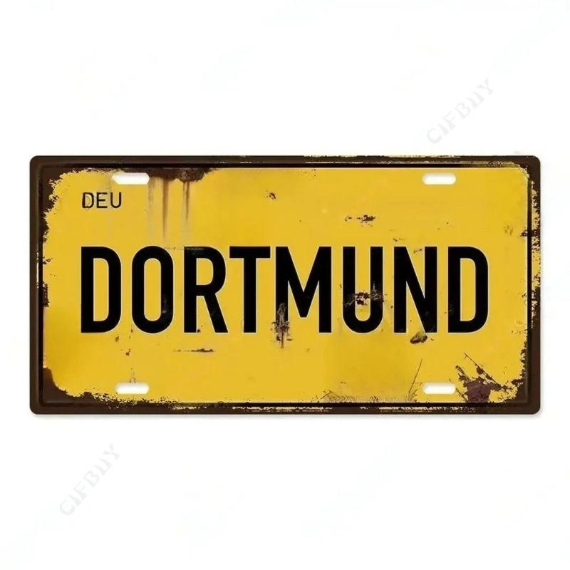 Souvenir Metal License Plate, Custom Auto Sign 15x30cm