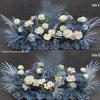 Wedding Aisle Blue Artificial Flower Row Decoration