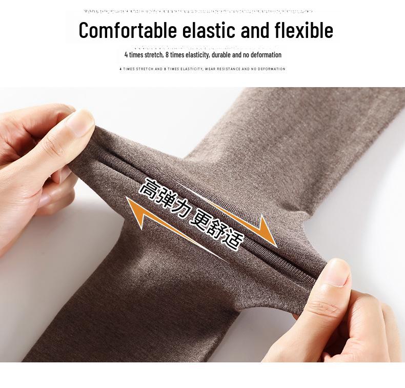 Women's High-Waist Plush Knit Leggings: Warm, Anti-Pilling, and Slimming for Autumn & Winter Outerwear.