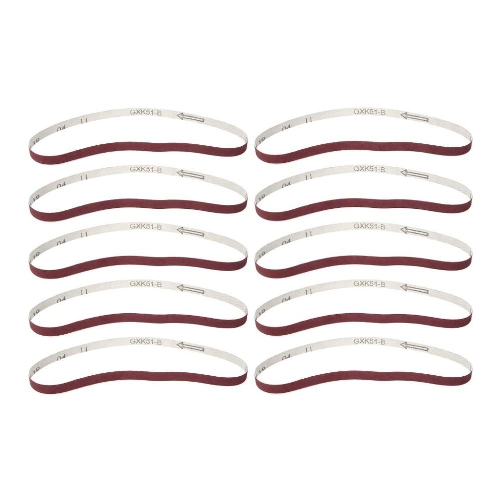 10pcs 3/8 X 21 Inch Sanding Belt 533 X 9mm Abrasive Band Strap Sandpaper Belt  For Belt Sander