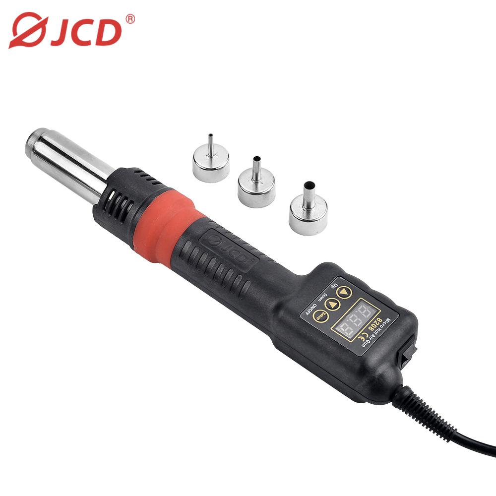 JCD 750W Micro Hot Air Gun 8208 Portable LCD Display Rework Station Heat Gun Hair Dryer Temperature Adjustable BGA Welding Tools