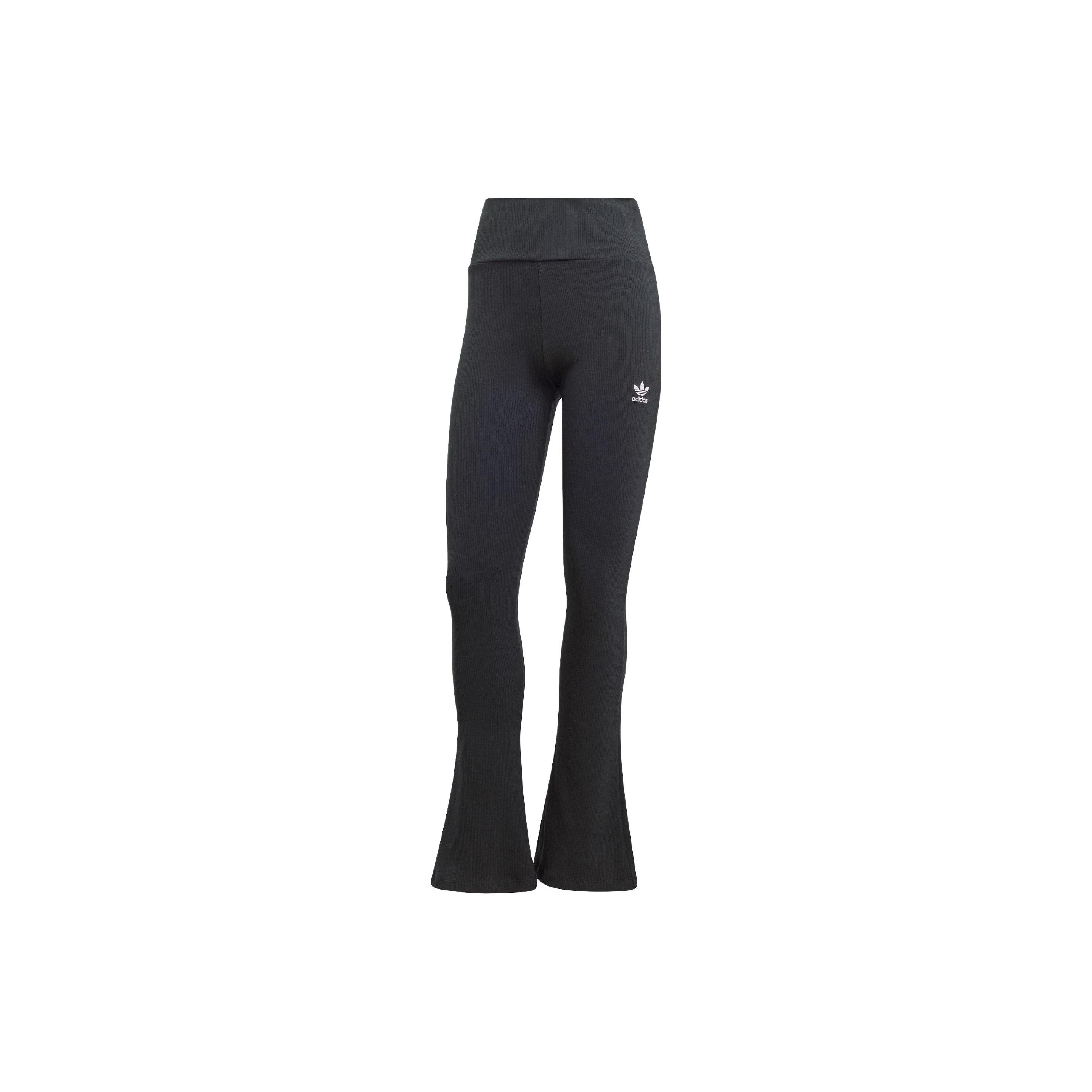 adidas Essentials Rib Flared Pant Black Women s II8056 XXS