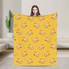 Dynamic Anime Family Vivid Portrait Flannel Blanket The Simpsoned Soft Durable Throw Blanket for Living Room Bedspread Bed Cover