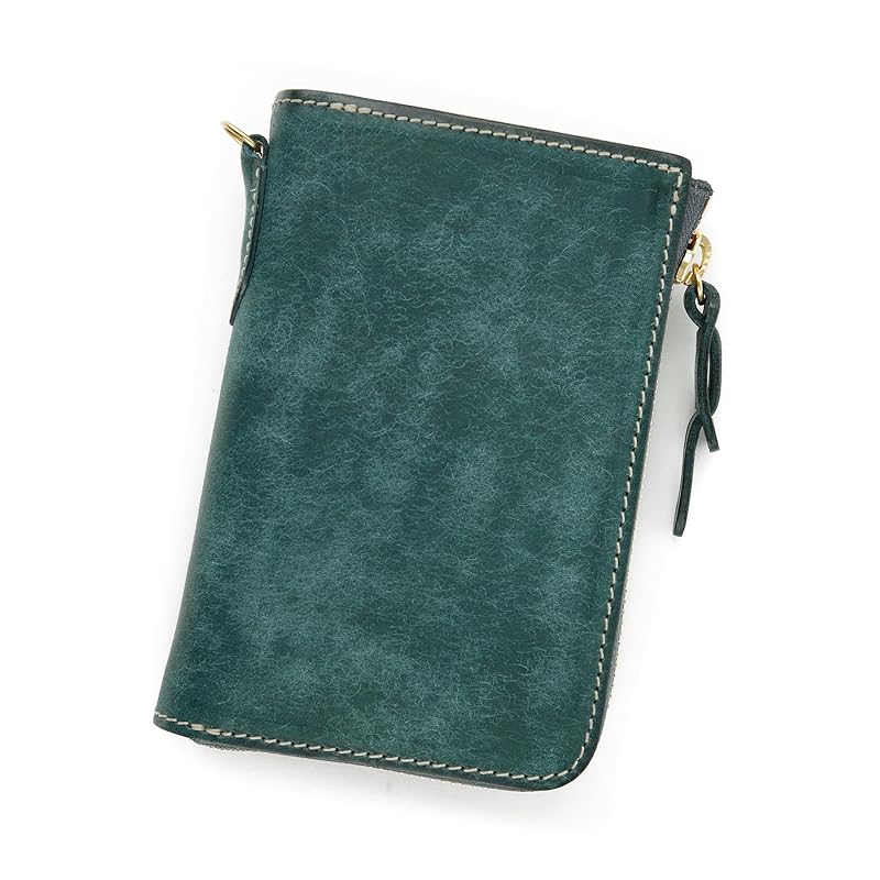 

[Corbo] bifold wallet L-shaped zipper men s blue CO-1LN-1710-71